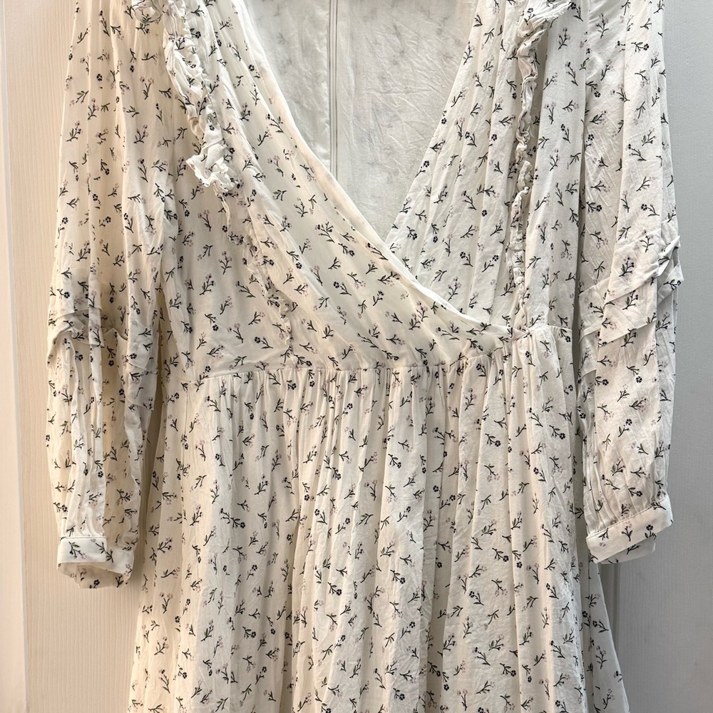 Madewell Floral Print Wrap Dress
